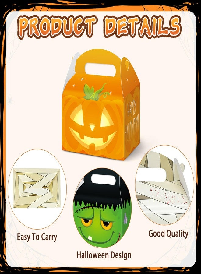 WEEPA 24 Pcs Halloween Treat Boxes Trick or Treat Candy Boxes Cardboard Paper Boxes with Handles for Halloween Party Favor Supplies - Image 4